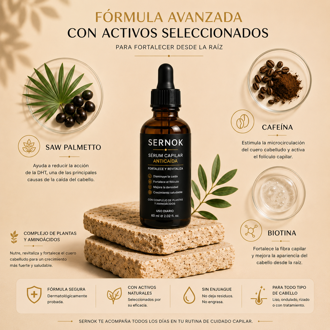 Sérum Anticaída Capilar Sernok
